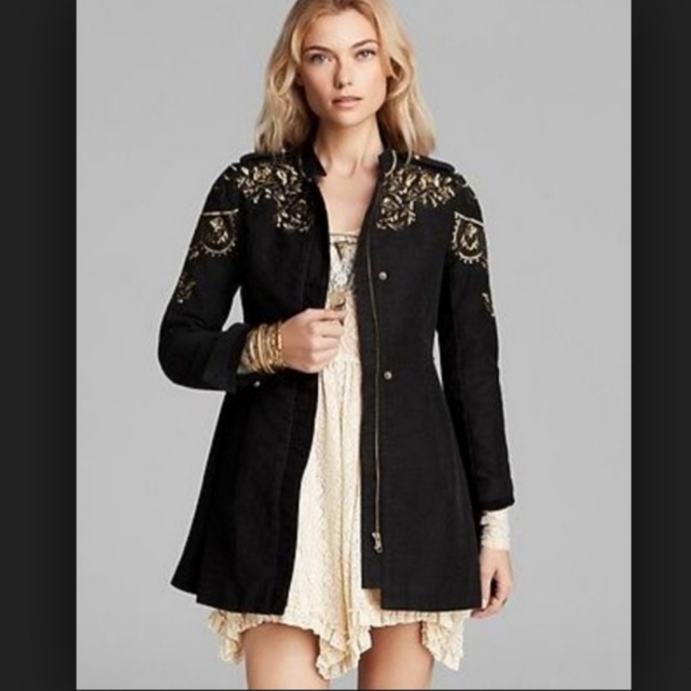 Rare NWOT Free People Sergeant Coat